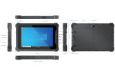 CLEVO Tablette KX-8J Tablette tactile militarisée durcie IP65 incassable, étanche, très grande autonomie - KX-8J